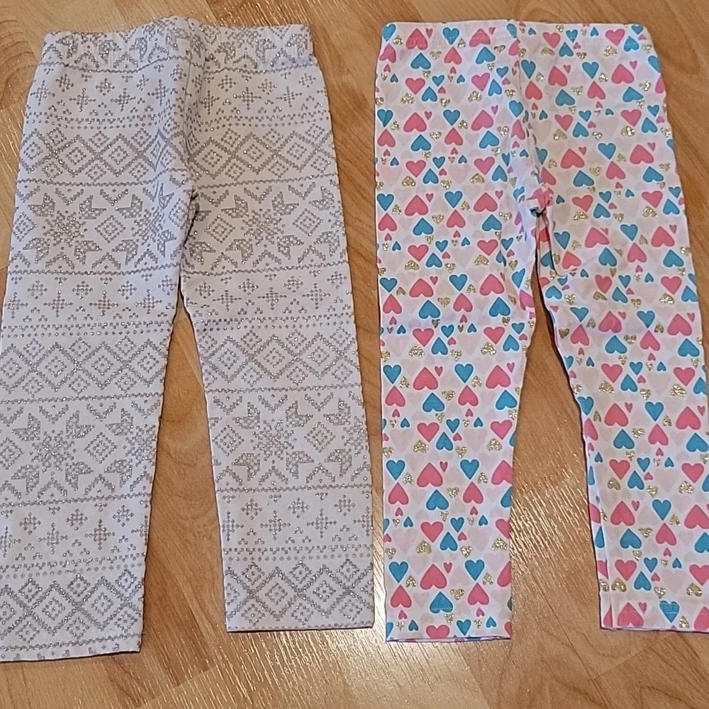 Carter's Girl's Glitter Sparkle Pants Casual Bottoms Size 2T New